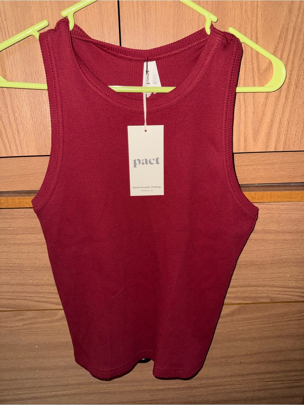 PACT nwot ribbed tank top